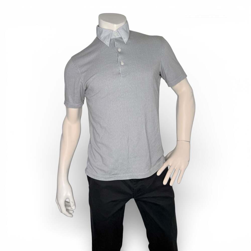 Uniqlo pinstripe polo